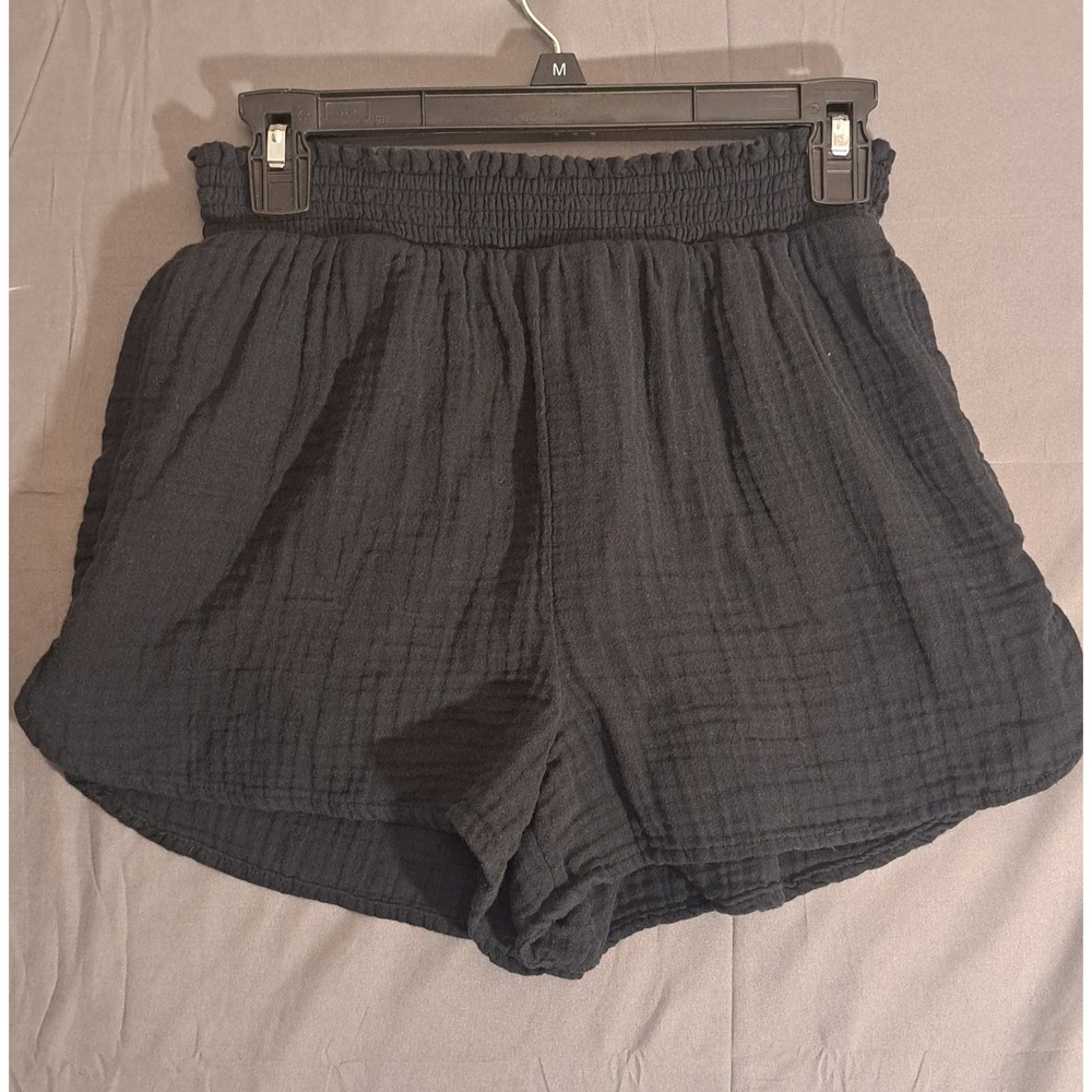 Aerie Casual Shorts Women's Size Small Black‎ Pockets Elastic
